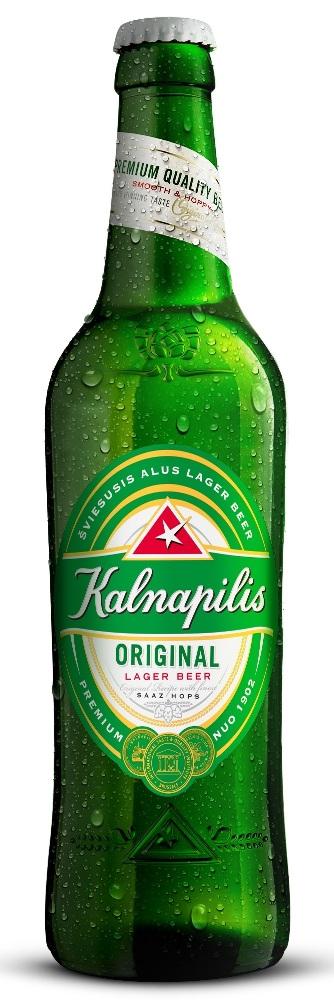 Prekės ženklas: ŠVIESUSIS ALUS LAGER BEER Kalnapilis ORIGINAL LAGER  BEER